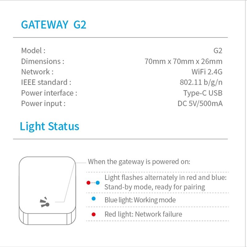 Bluetooth TTLOCK All Lock Intelligent Gateway G2 Wireless WIFI Remote Unlocking Mobile Phone A PP Management Gateway